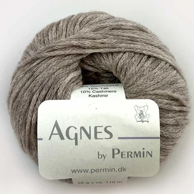 Immagine prodotto di Agnes by Permin – Filato Chainette, come il cashmere e il merino (25 g/110 m) (01 beige)