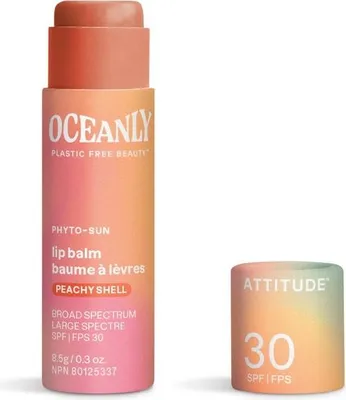 Image de Baume à lèvres SPF 30 Peachy Shell avec Zinc Oxydé Oceanly-Phyto-Sun ATTITUDE