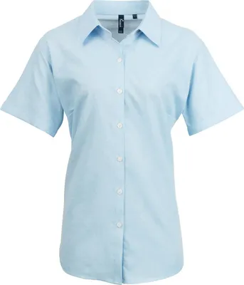 Produktbild von Premier - "Signature" Hemd für Damen kurzärmlig PC7186 (34 DE) (Hellblau)