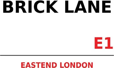 Produktbild von vianmo Holzschild 30x40 cm London Street Brick Lane E1