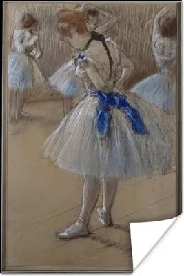 Produktbild von MuchoWow® Poster Tänzerin - Gemälde von Edgar Degas 120x180 cm - Kunstposter