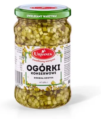 Produktbild von Urban Gewürzgurken, gewürfelt, 340 g