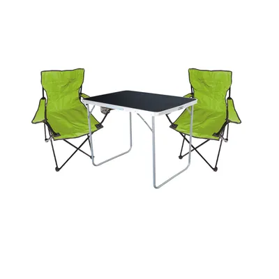Produktbild von 3-tlg Camping Set Gartenmöbel Campingtisch  2 Campingstuhl Klappstuhl
