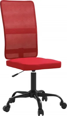 Produktbild von vidaXL Bürostuhl Höhenverstellbar Weinrot Netzstoff