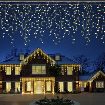 Produktbild von Jayseuw 2x 15M 600LEDs Solar Lichterkette LED Lichterkette LED Lichtervorhang Weihnachtsbeleuchtung Warmweiß