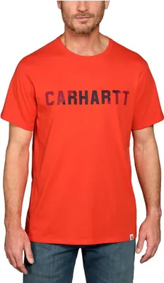 Produktbild von Carhartt FORCE FLEX BLOCK LOGO T-SHIRTS S/S 105203, Farbe:cherry tomato, Größe:S