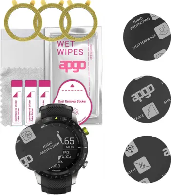 Produktbild von apgo 3 Stück Schutzglas, Matt, kompatibel mit Garmin Marq Smartwatch, Hybrid 8H, Ersatz für Hartglas, Displayschutzglas, Bildschirmschutz, Displayschutz, kratzfest