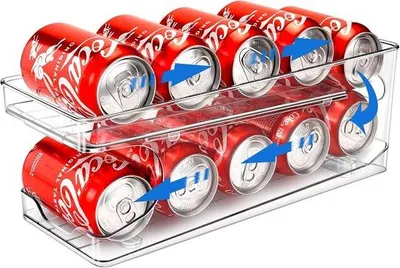 Produktbild von Famanu Getränkedosenhalter mit Rollen - für Kühlschrank und Küche