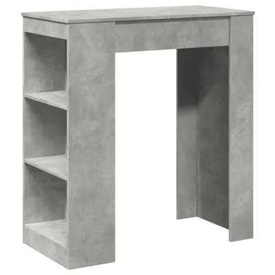 Obrázek produktu pro vidaXL Barový stůl s policí betonový šedý 95x47x103,5 cm materiál na bázi dřeva