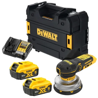 Productafbeelding van DeWalt Accuschroefboormachine met excentrische schijf DCW211P2 QW | 18V | 125 mm | Kleefsysteem | 2x 5,0Ah
