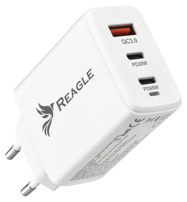 Produktbild von GaN 65W PD 2x USB C QC 3.0 FAST CHARGER für LAPTOP MACBOOK IPHONE USB-C