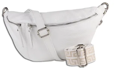 Image de Toscanto Crossbody Bags sac banane noir cuir OTT821BW