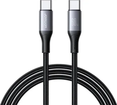 Immagine prodotto di Cavo USB-C a USB-C a ricarica rapida Joyroom Flash Series 60 W, 1 m - Nero