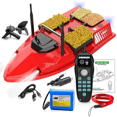 Produktbild von Futterboot iUni V803, 18000mAh, 4 Tanks, 3kg, 500m, 15kmh
