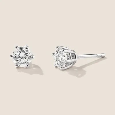 Produktbild von Brillant Diamant Ohrstecker 750/- Weißgold 18 Karat Gold 1,05 ct G/VS1