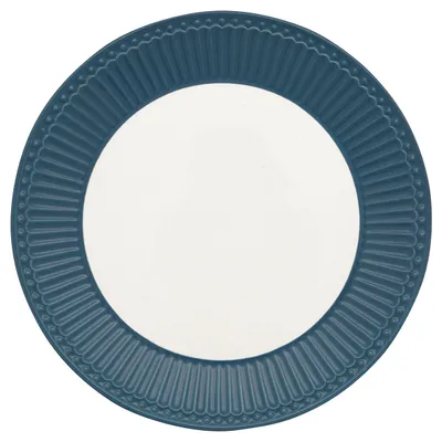 Zdjęcie produktu dla Greengate Talerz do ciasta ALICE Blue 23 cm Zastawa stołowa OCEAN NIEBIESKI