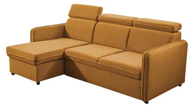Produktbild von MIRJAN24 Ecksofa Barcelo Mini, Eckcouch mit Bettkasten und Schlaffunktion, Einstellbare Kopfstützen, 220x140x84-96 cm (Farbe: Enjoy New 12)