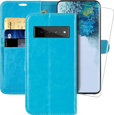 Obrázok produktu pre Google Pixel 7 Pro Modrý Obal S Klapkou + Ge2Ae Ochranná Fólia