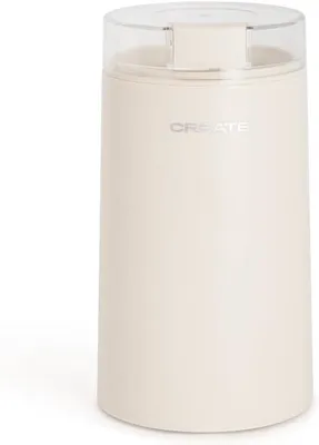 Produktbild von Elektrische Kaffee- und Gewürzmühle aus Edelstahl, 50g Fassungsvermögen, 180W Kaffeemühle für Bohnen, Kräuter, Nüsse und Gewürze