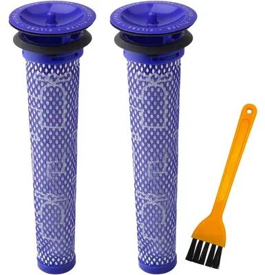 Produktbild von Waschbarer Vorfilter für Stabstaubsauger - Ersatzteil für Pre-Motor-Filter - Inklusive Reinigungsbürste - Kompatibel mit Modellen DC58 DC59 DC61 DC62 V6 V7 V8 - Ersetzt Teil 965661-01