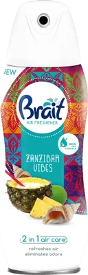 Image de Désodorisant BRAIT 2 en 1 « Zanzibar Vibes » (huiles essentielles) 300 ml