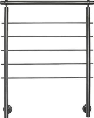 Produktbild von TIBU Geländer Edelstahl V2A Seitenmontage, Länge 80 cm mit 2 Pfosten, 5 Querstreben und Seitenabstand 70 mm