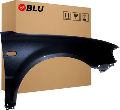 Immagine prodotto di BLU Parafango compatibile con VW Volkswagen Passat B5 LC9Z Destra Schwarz BlackMagic | 1996-2000 | Anteriore | Verniciato | Pronto per il montaggio | Acciaio