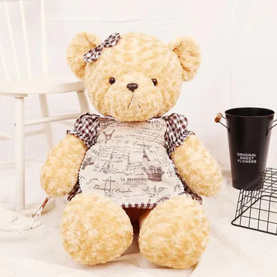 Produktbild von 60/100cm Plüschpuppe süßer Teddybär gefüllte Tiere zum Geburtstagsgeschenk b
