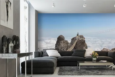 Produktbild von Vlies Fototapete HÄNGEBRÜCKE 375 x 250 cm (inkl. Kleister) - Vlies Tapete, Wandtapete, Wandbilder - Tapete für Wohnzimmer Schlafzimmer, Büro, Küche - Montagefertig
