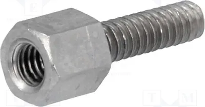 Obrázok produktu pre 10 kusov distančných objímok so závitom: vnútorný závit M3, 5 mm; vonkajší závit: 2130X05/10, distančný prvok
