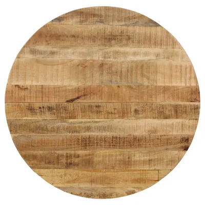 Immagine prodotto di vidaXL Tavolo da pranzo ruvido in legno massiccio di mango e acciaio 120x77 cm