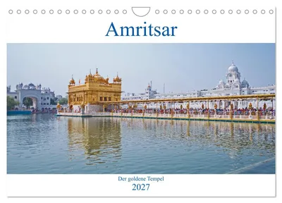 Produktbild von Amritsar - Der goldene Tempel (Wandkalender 2027 DIN A4 quer), CALVENDO Monatskalender