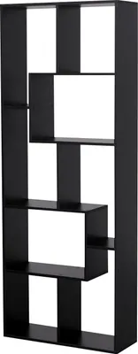 Image de Bibliothèque 8 étagères multiformes noire JANE