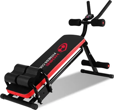 Immagine prodotto di Home Fitness Code panca per addominali, panca per la schiena, panca per sedersi, panca pesi regolabile, panca per addominali, fitness trainer, panca per allenamento con monitor LCD, fino a 150 kg
