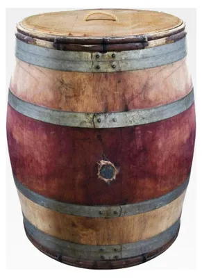 Produktbild von Regentonne aus Eichenholz mit Haselnussruten, 228 l