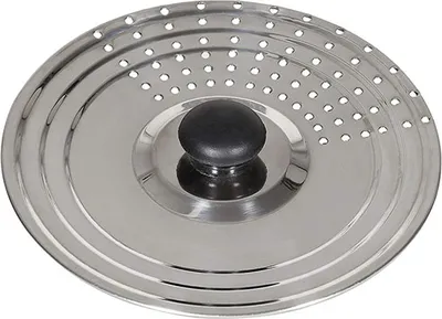 Produktbild von Karl Krüger 88408 Universaldeckel Edelstahl Ø 21 cm passend für Topf-/Pfannengrößen 16-18 und 20 cm / Spritzschutz - Deckel