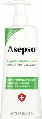 Produktbild von Asepso Hygienische, frische Handseife mit antibakteriellem Wirkstoff – 3 x 250 ml