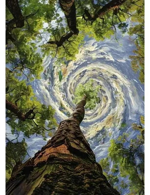 Image de Kit de peinture diamant 5D, motif "Forêt tourbillonnante", dimensions 30x40 cm, référence LEL016