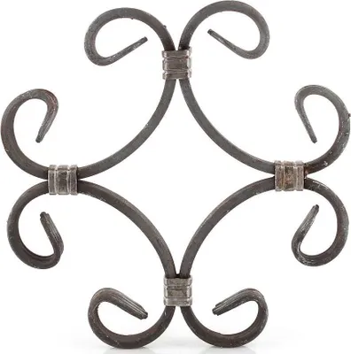Immagine prodotto di LogistSystem - Ferramenta ornamentale in ferro battuto 205x205mm - ad esempio come elemento per inferriate - ringhiere - recinzioni - cancelli - rosoni - grate 12.904