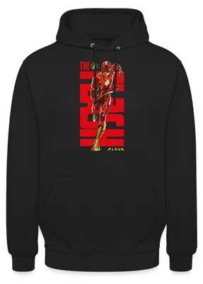 Produktbild von Spreadshirt The Flash Speedster Rotes Logo Uni Hoodie, S, Schwarz