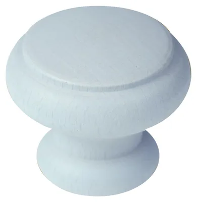 Productafbeelding van Houten meubelknop, diameter 40 mm, lichtblauw, set van 36 stuks