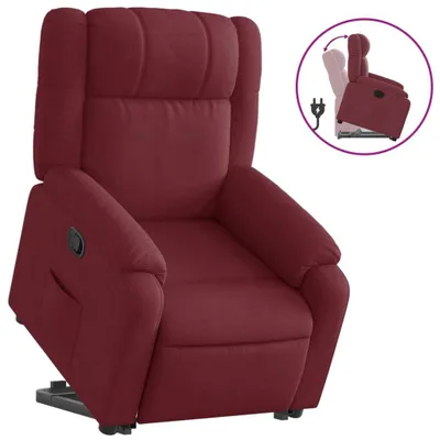 Image de Fauteuil inclinable rouge bordeaux tissu