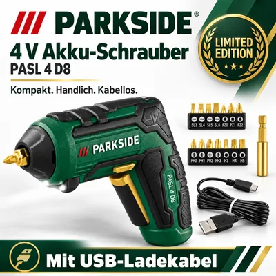 Produktbild von PARKSIDE 4 V Akku-Schrauber PAS 4 Limited Edition- mit Zubehör
