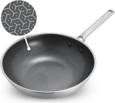 Produktbild von GreenPan Wokpfanne Edelstahl Thermobond Hybrid PFAS-frei Ø 28 cm - Hochbeständig, für alle Herdarten einschließlich Induktion, Ofenfest bis 220°C