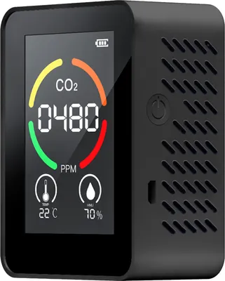 Produktbild von detektor dwutlenku węgla 3 w 1 Monitor jakości powietrza Analizator temperatury i wilgotności powietrza CO2 Cyfrowy miernik CO2 dla domu i biura