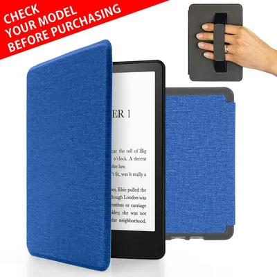 Produktbild von Kindle 11 Gen RS23CV C2V2L3 2022 2024 Hülle Handschlaufe Dunkel Blau