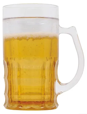 Produktbild von Bierkrug mit Scherzbier als Partyspaß & Kostümzubehör 15 cm