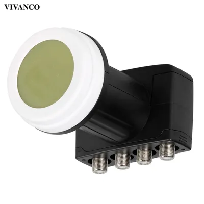 Produktbild von Premium VIVanco™Quattro LNB, 0,8 dB Rauschmaß, für HDTV, DVB S und DVB S2, mit Wetterschutzkappe und integriertem Switch