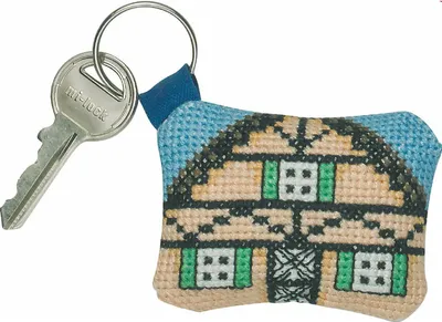 Obrázek produktu pro Výšivková sada pro vyšívání křížem Permin "Klíčenka", 7x5cm, 11-9375