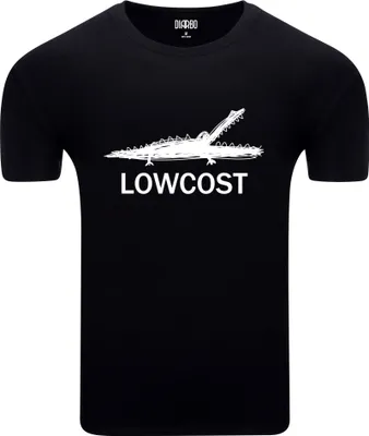 Produktbild von Diarbo Herren T-Shirt mit Lustiger Druck LOWCOST Schwarz Gr.XXL